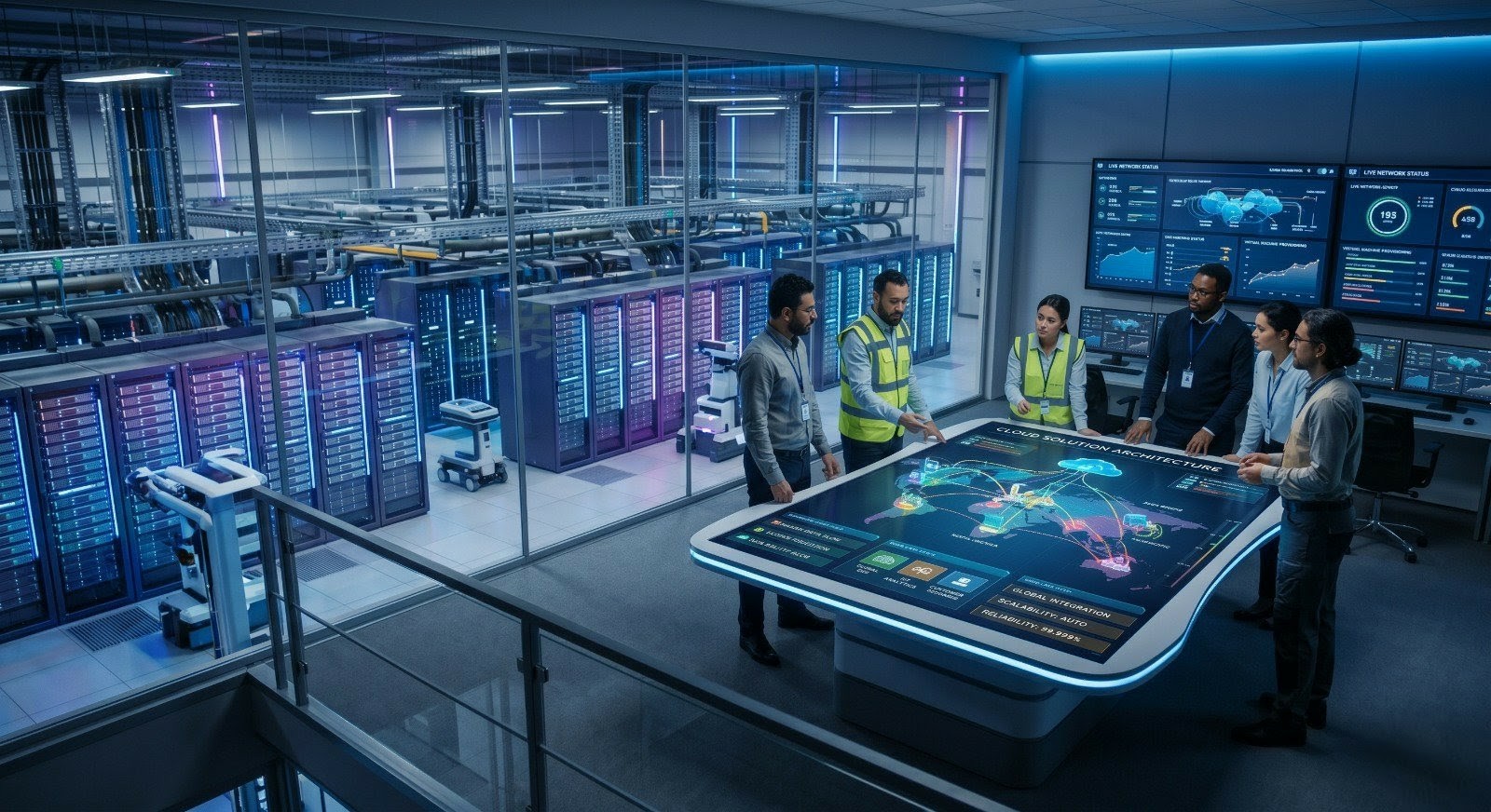 Telemetry and database server infrastructure